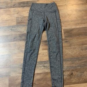 Aerie Chill Play Move Grey Fleece Lined Leggings